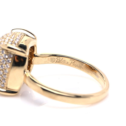 Tiffany 18K Yellow Gold Diamond 12mm Paloma Picasso Sugar Stacks Ring 53 6.5 5 of 6