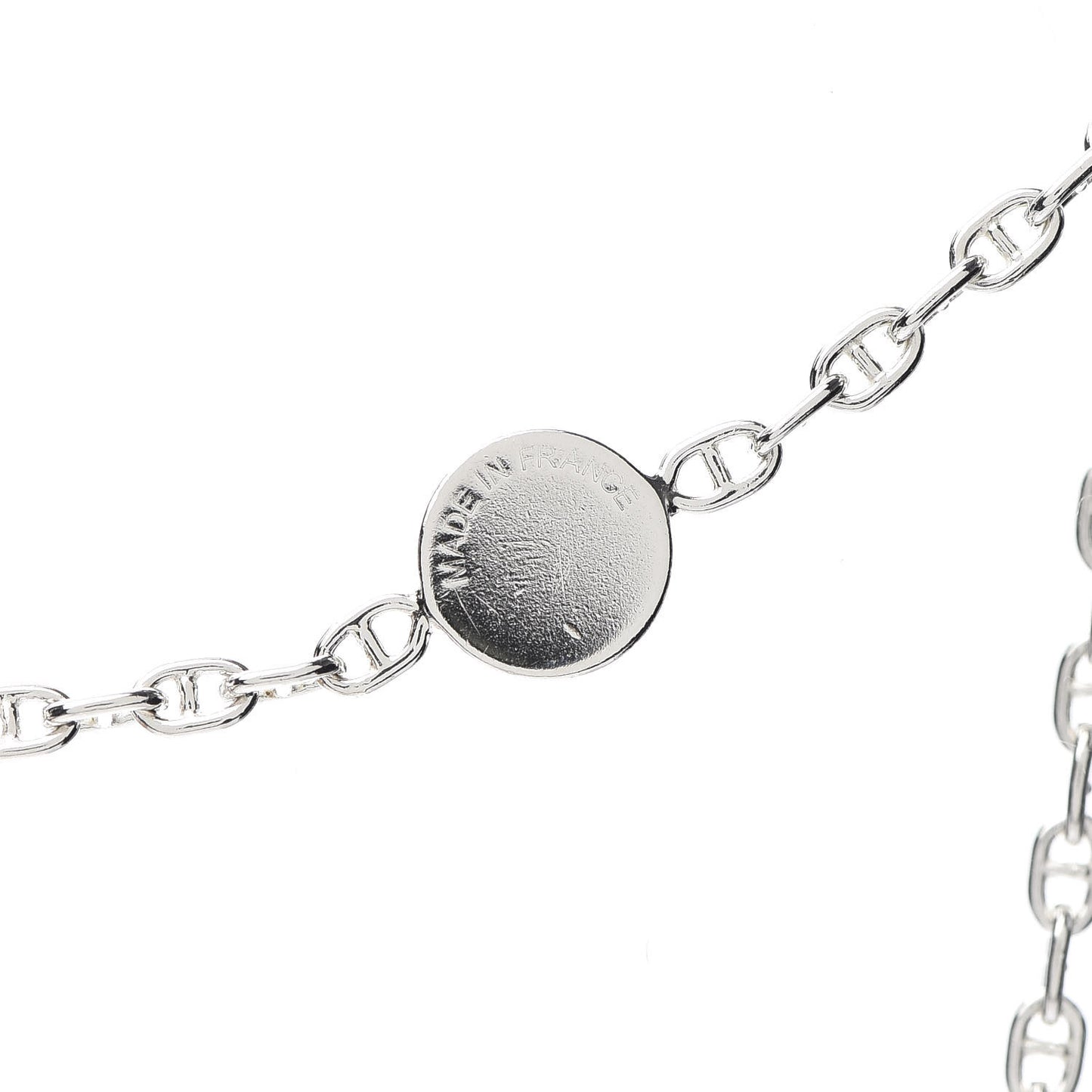 Sterling Silver Chaine D'Ancre Clou de Selle Necklace