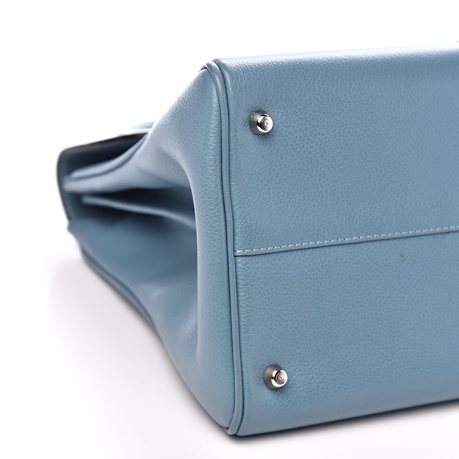 Delvaux Calfskin MM Brillant Satchel Blue 7 of 13