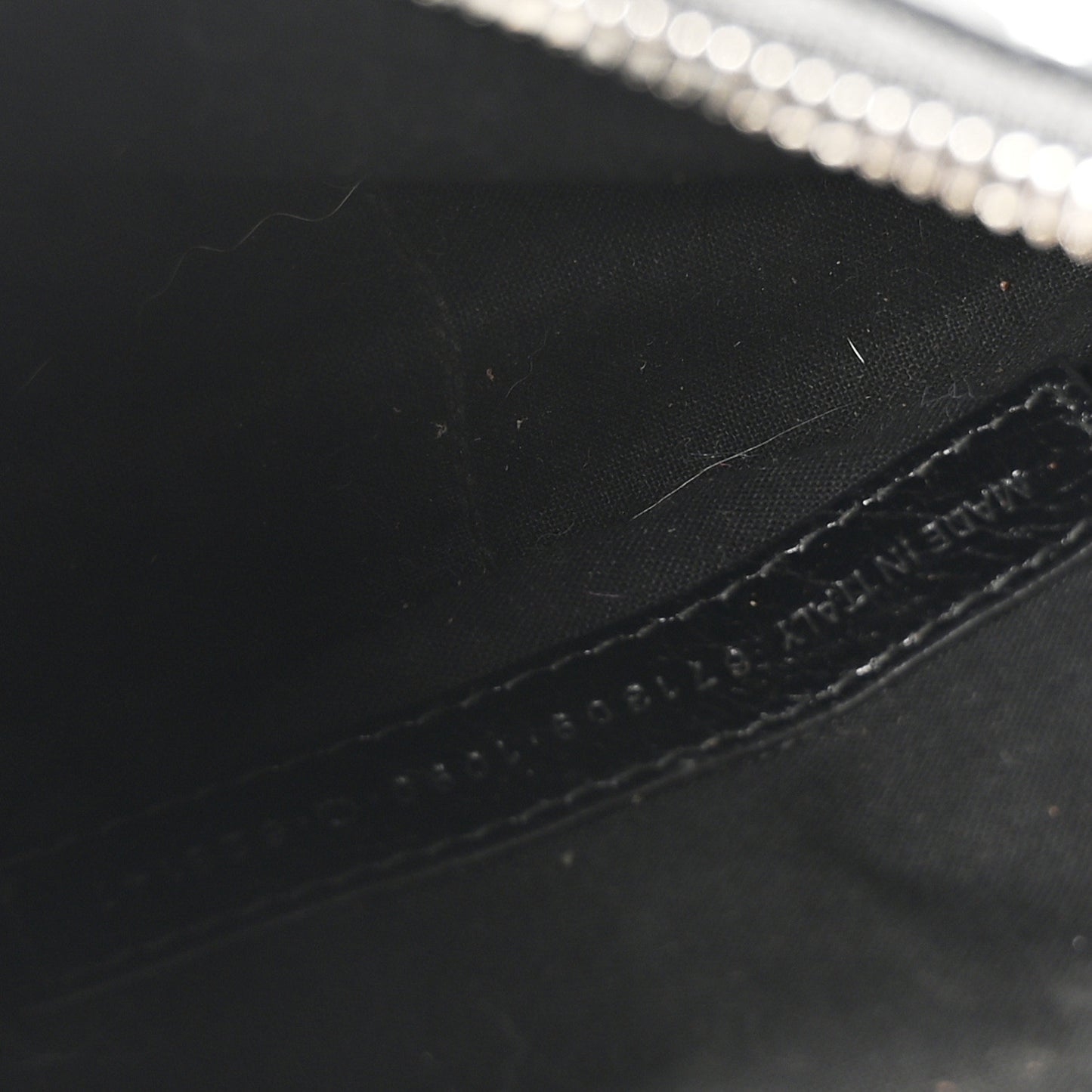 Agneau Arena Graffiti Le Cagole Shoulder Bag XS White Black