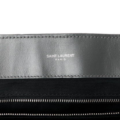 Saint Laurent Calfskin Y Quilted Monogram Large Loulou Chain Satchel Earth 6 of 14