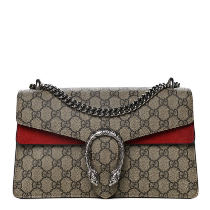Gucci GG Supreme Monogram Small Dionysus Shoulder Bag Red 1 of 16