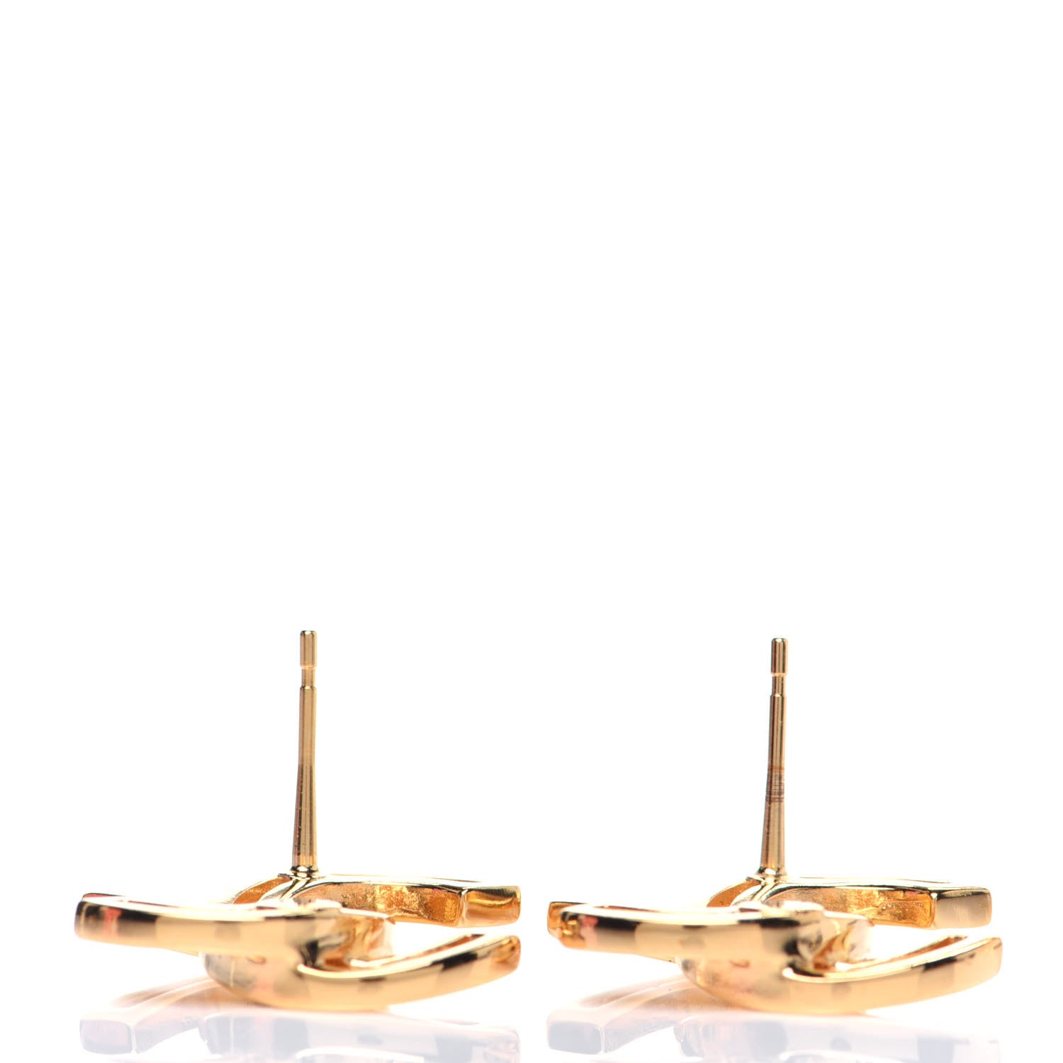 Chanel Metal Obazine CC Earrings Gold 4 of 6