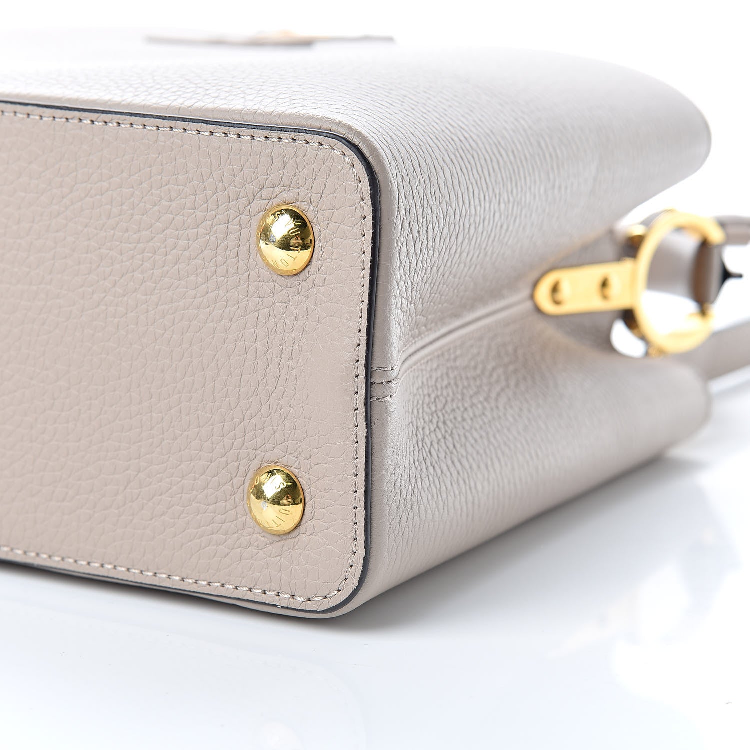 Louis Vuitton Taurillon Capucines PM Galet 9 of 10