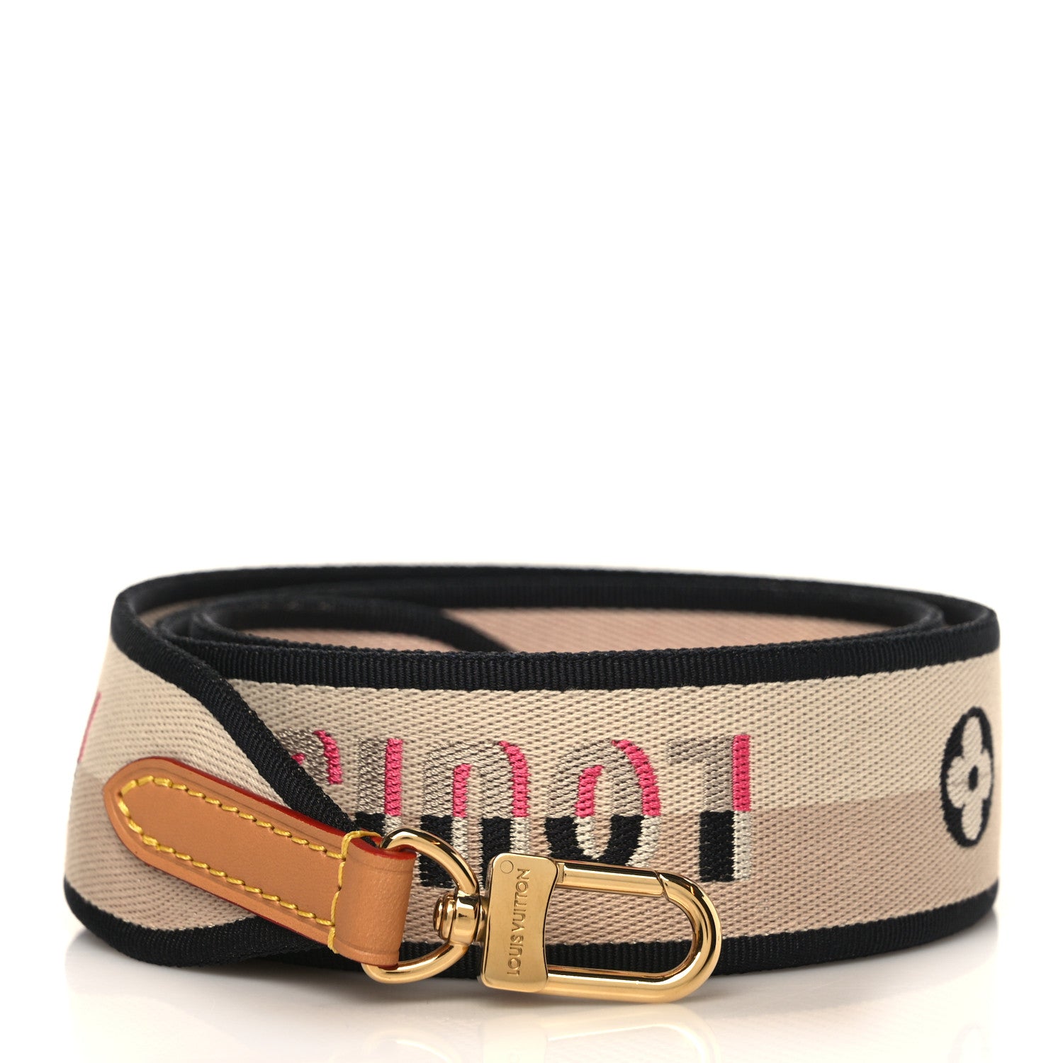 Louis Vuitton Jacquard Speedy Bandouliere 20 Shoulder Strap Black 1 of 5