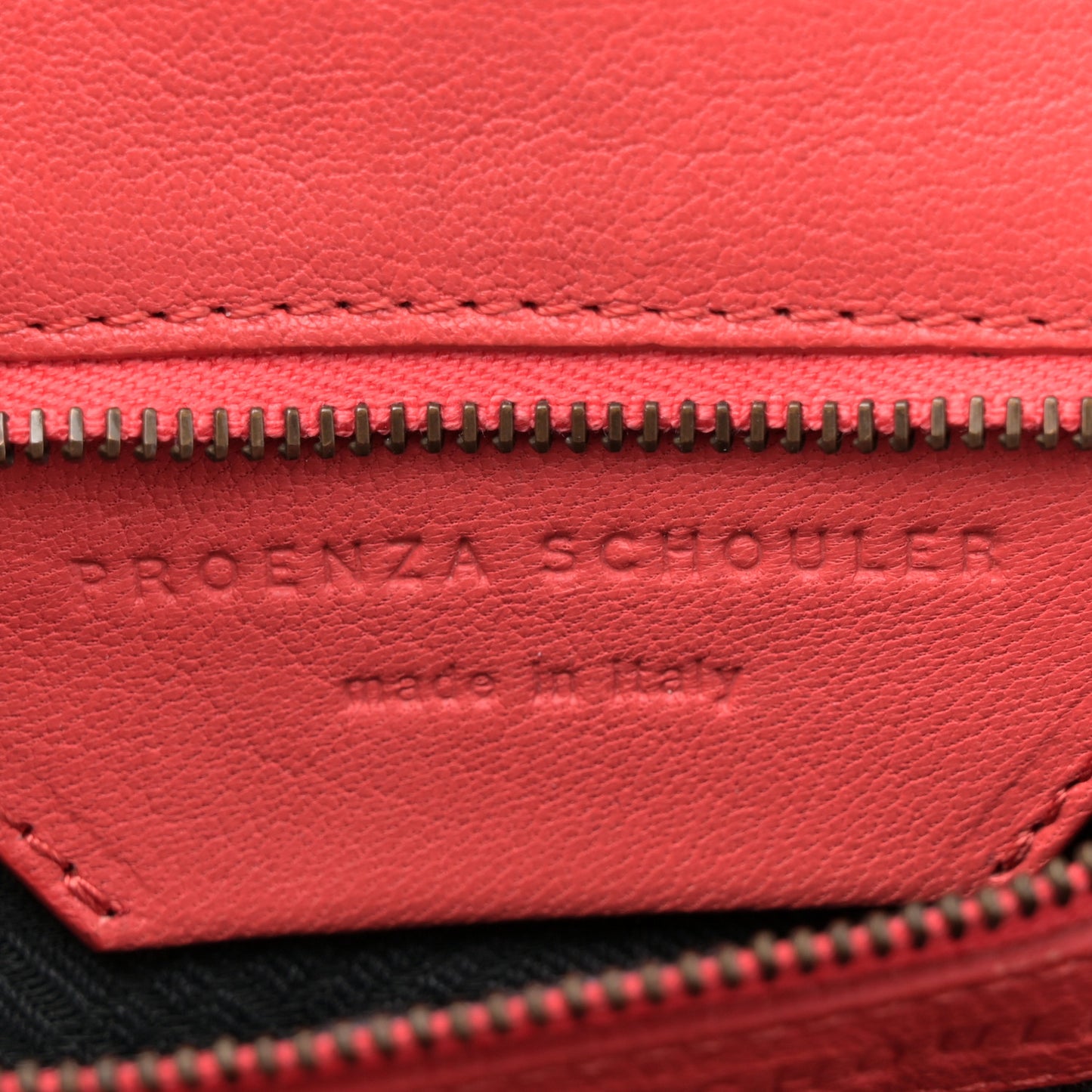 Lambskin Medium PS1 Satchel Deep Coral