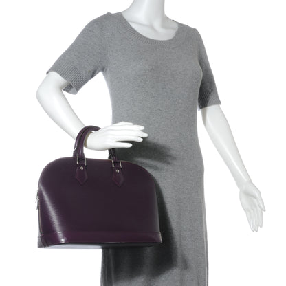 Louis Vuitton Epi Alma Cassis Purple 2 of 7
