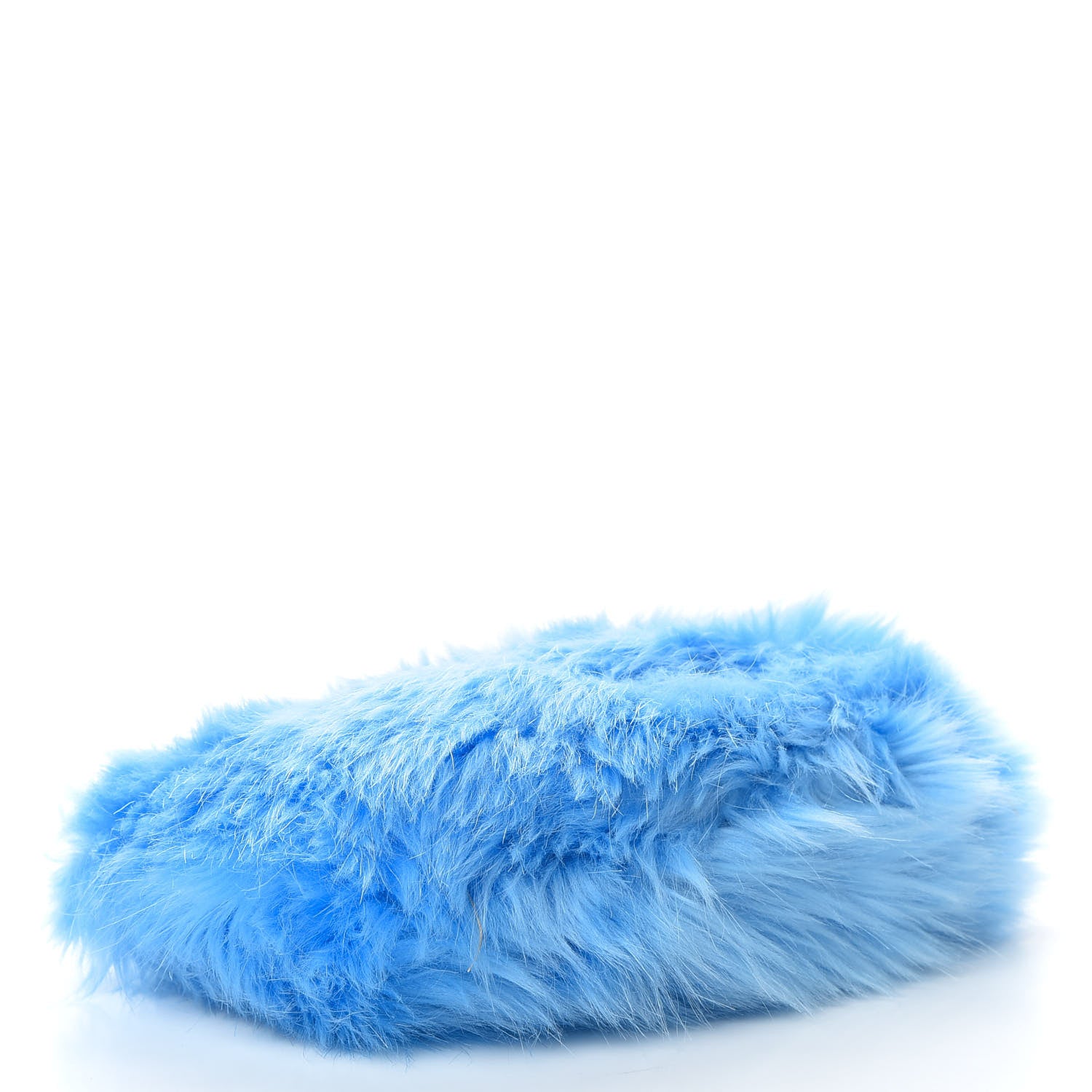 Prada Eco Pelliccia Faux Fur Wristlet Clutch Azzurro 4 of 7