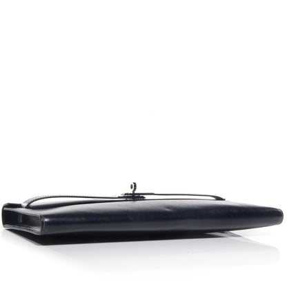 Hermes Box Kelly Cut Clutch Pochette Indigo 4 of 8