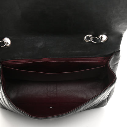 Chanel Lambskin Quilted Jumbo Single Flap Black 5 of 17