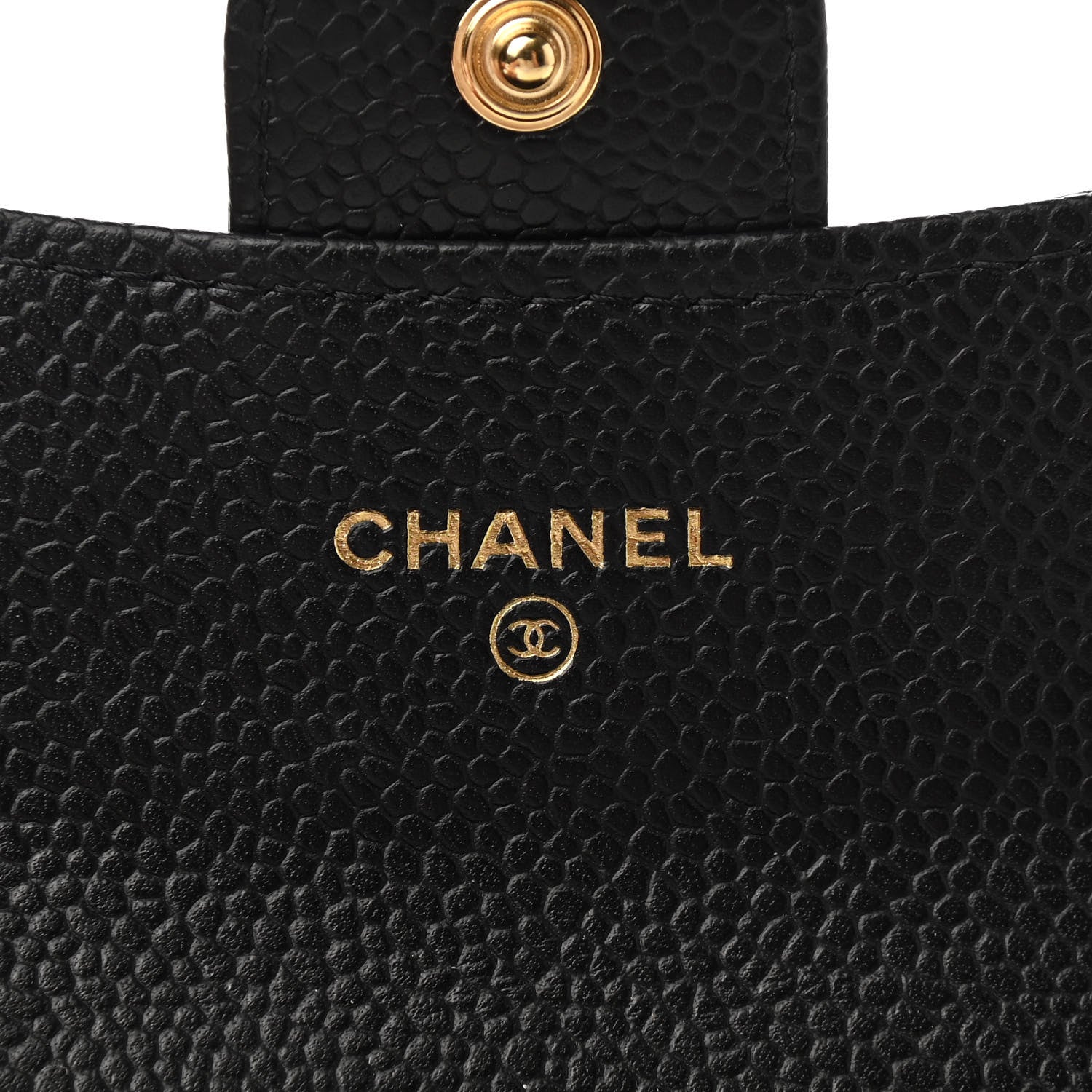 Chanel Caviar Quilted Flap Card Holder Wallet Black 6 of 9