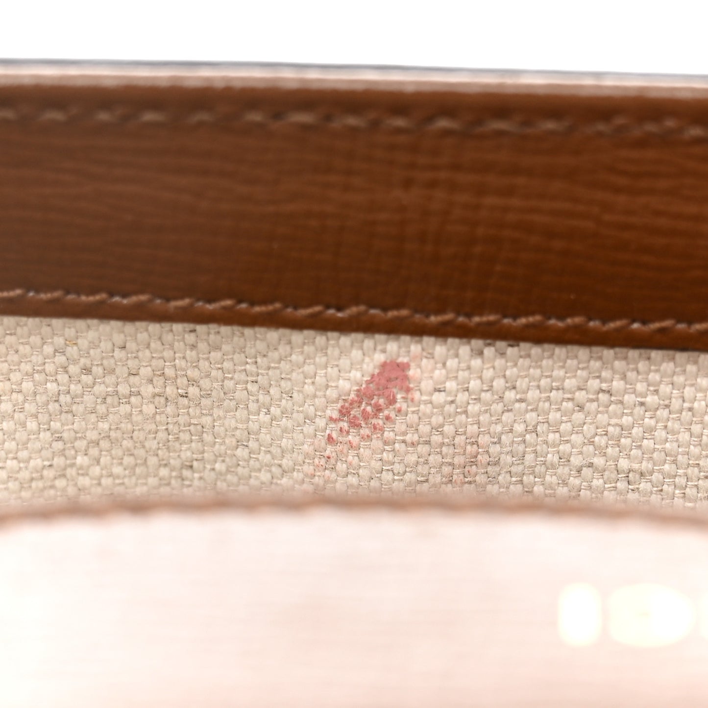 GG Supreme Monogram Web Mini Horsebit 1955 Shoulder Bag Beige Brown Sugar