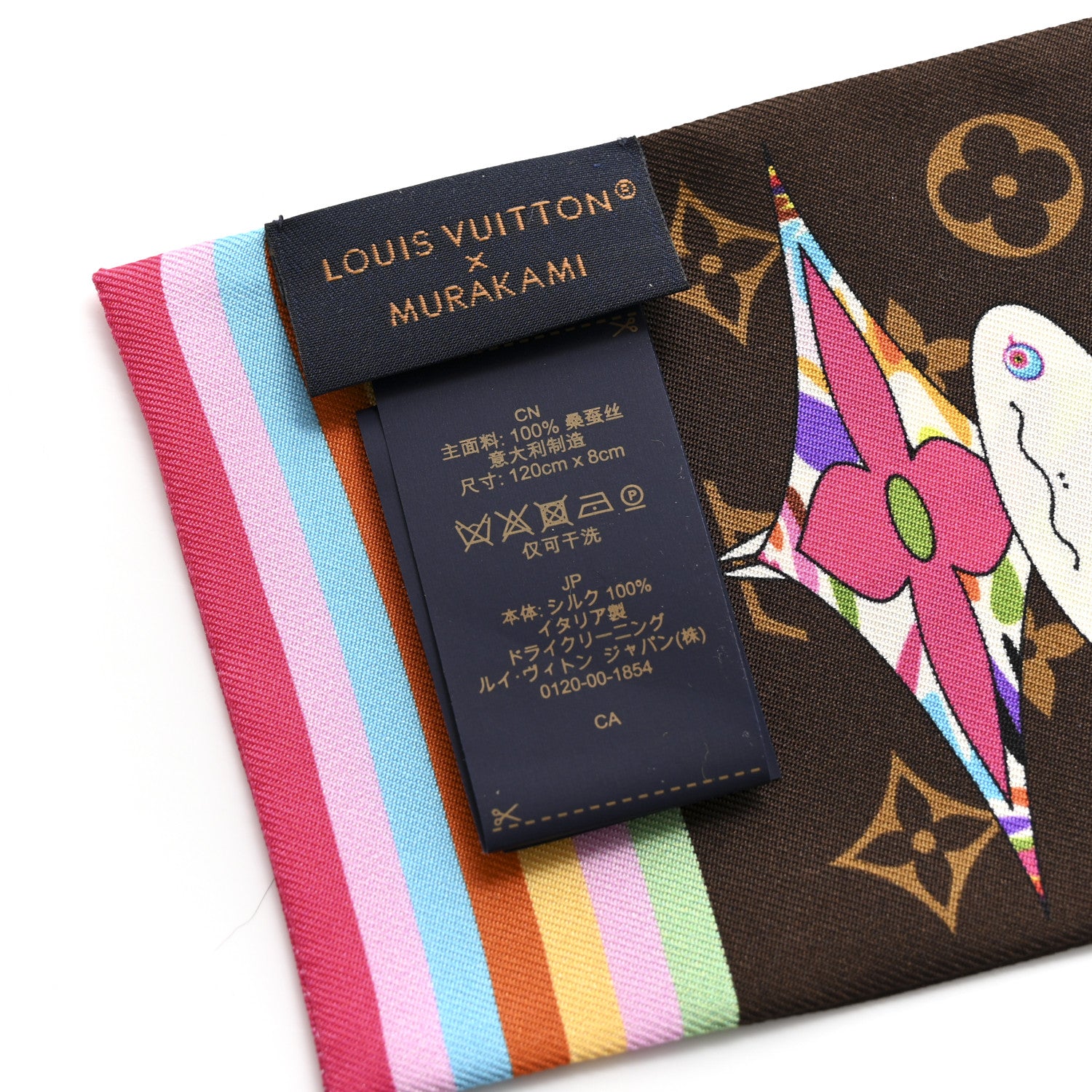 Louis Vuitton LV X TM Silk Monogram Superflat Character Bandeau Brown 3 of 3