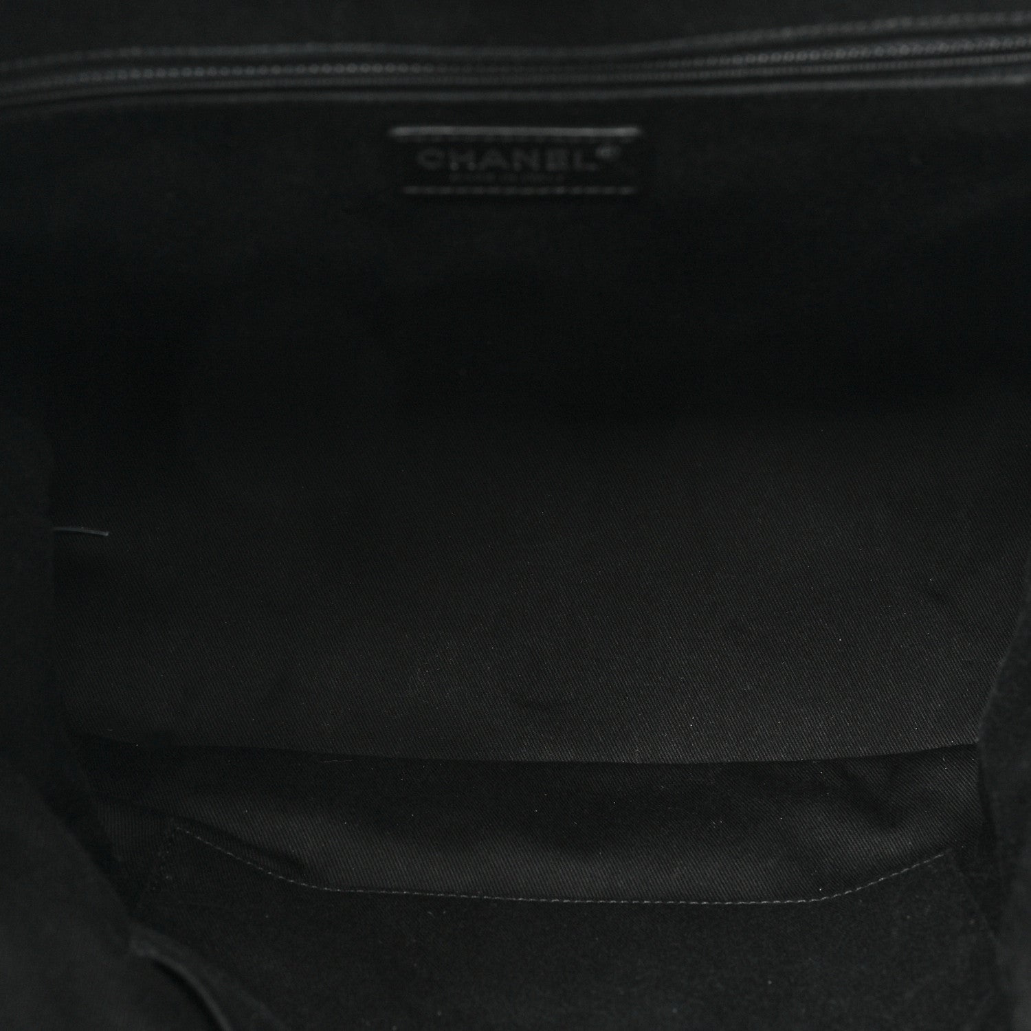 Chanel Grained Calfskin Large Coco Eyelets Shopping Tote Black 5 of 13