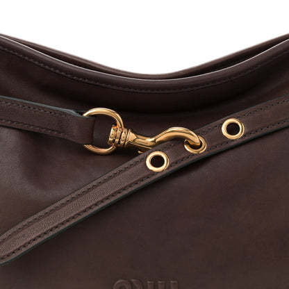 Miu Miu Nappa Aviator Regular Aventure Shoulder Bag Briarwood 7 of 9