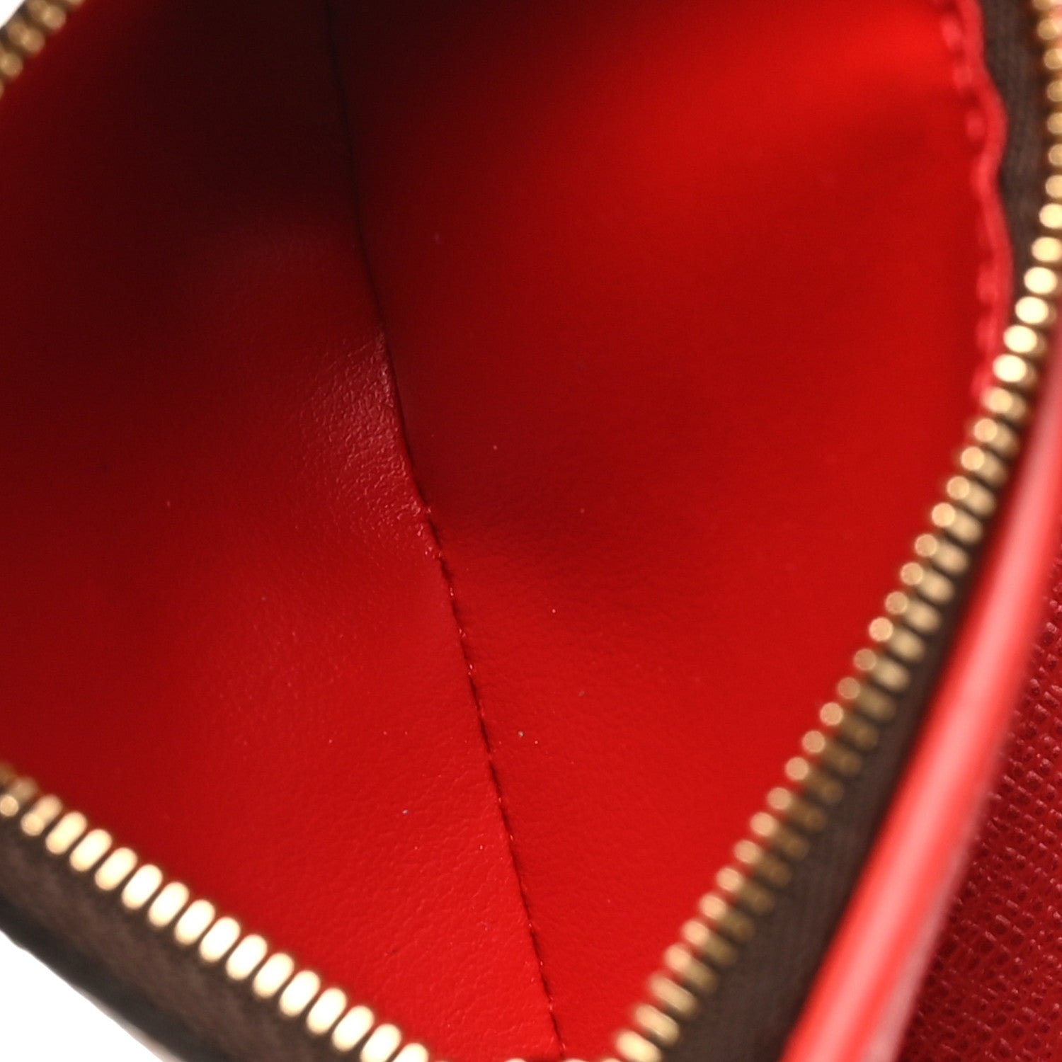 Louis Vuitton Damier Ebene Victorine Wallet Red 6 of 9