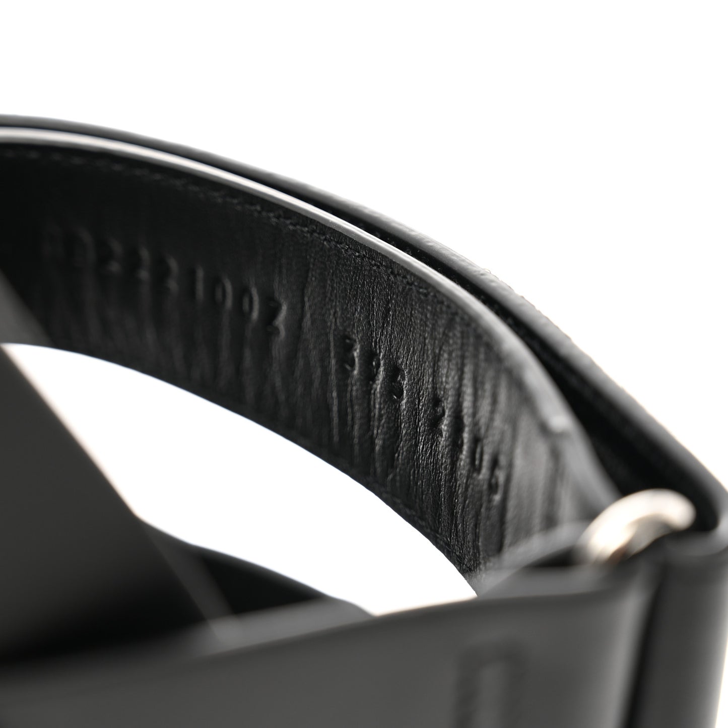 Calfskin Womens Chypre Sandals 39.5 Black