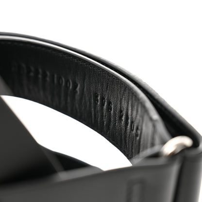 Hermes Calfskin Womens Chypre Sandals 39.5 Black 8 of 9