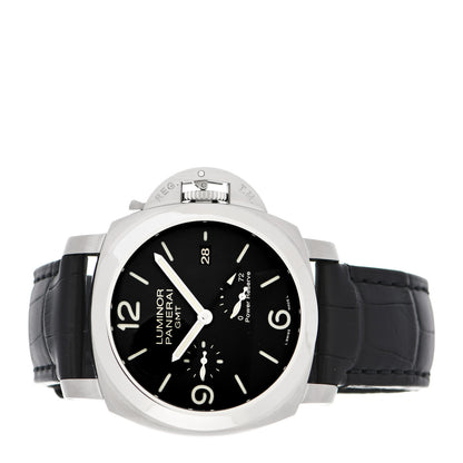 Panerai Stainless Steel Alligator 44mm 1950 3 Days GMT Power Reserve Automatic Watch Black PAM00321 2 of 6