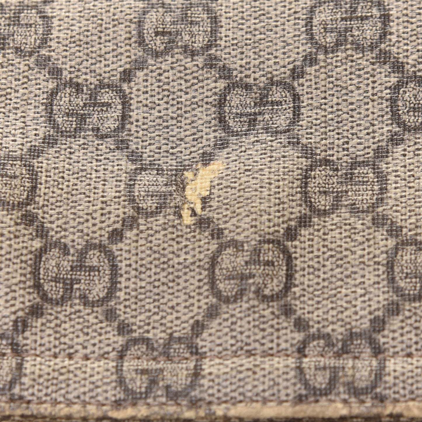 GG Supreme Monogram Medium Flat Messenger Bag Dark Brown