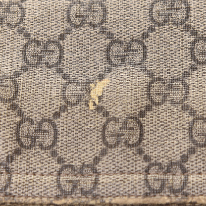 Gucci GG Supreme Monogram Medium Flat Messenger Bag Dark Brown 13 of 13