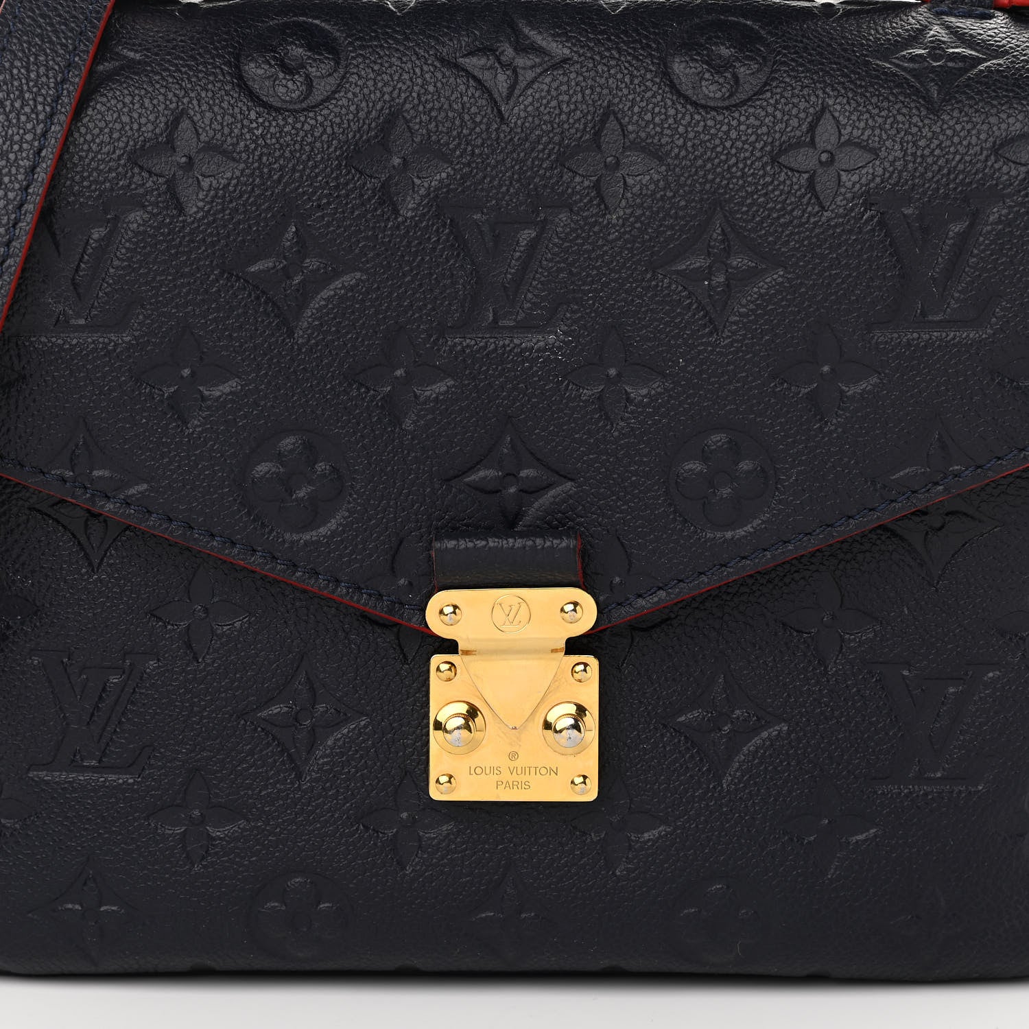 Louis Vuitton Empreinte Pochette Metis Marine Rouge 9 of 17