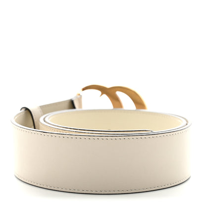 Gucci Calfskin Double G 40mm Belt 80 32 Mystic White 2 of 5