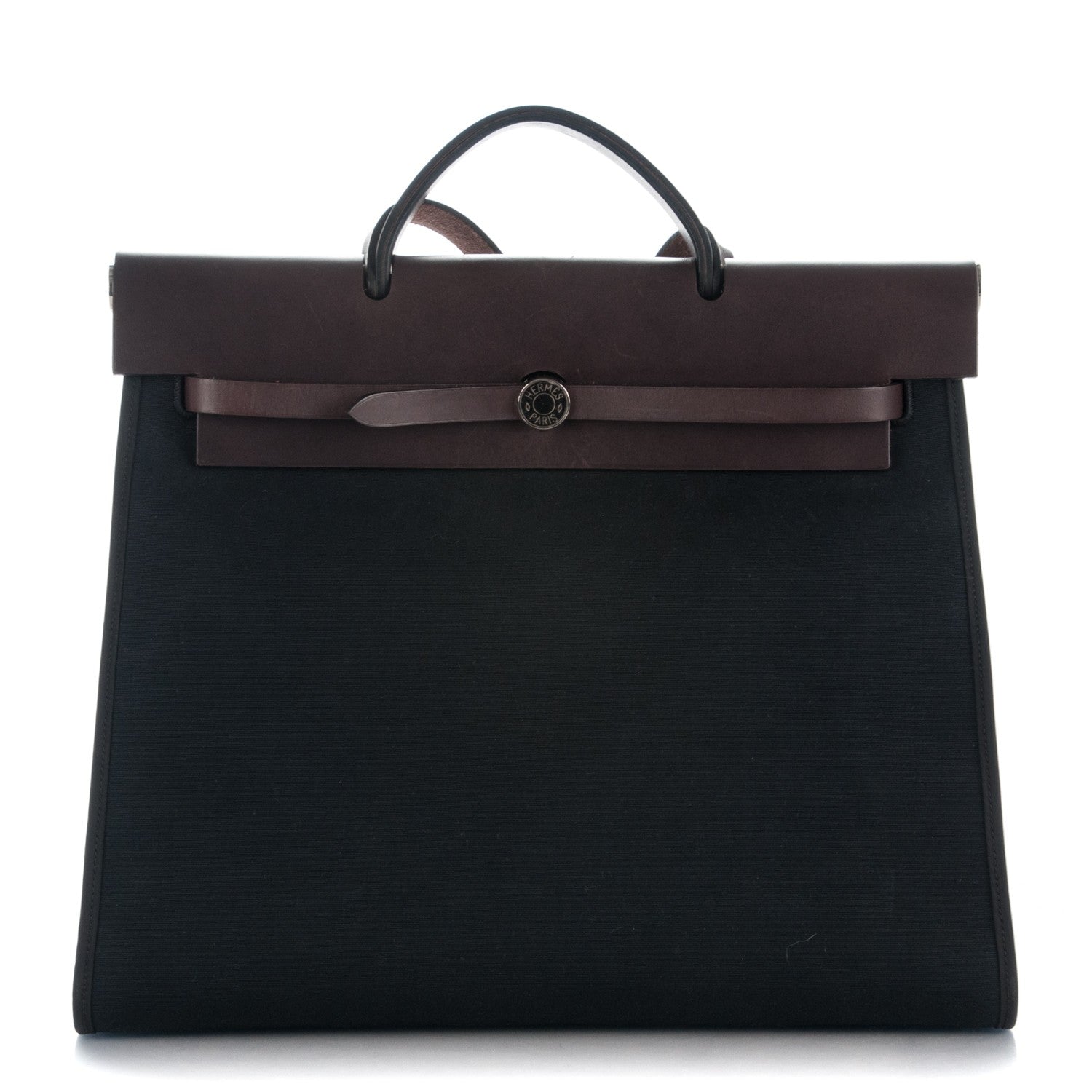 Hermes Toile Vache Hunter Herbag Zip 39 MM Black 1 of 8