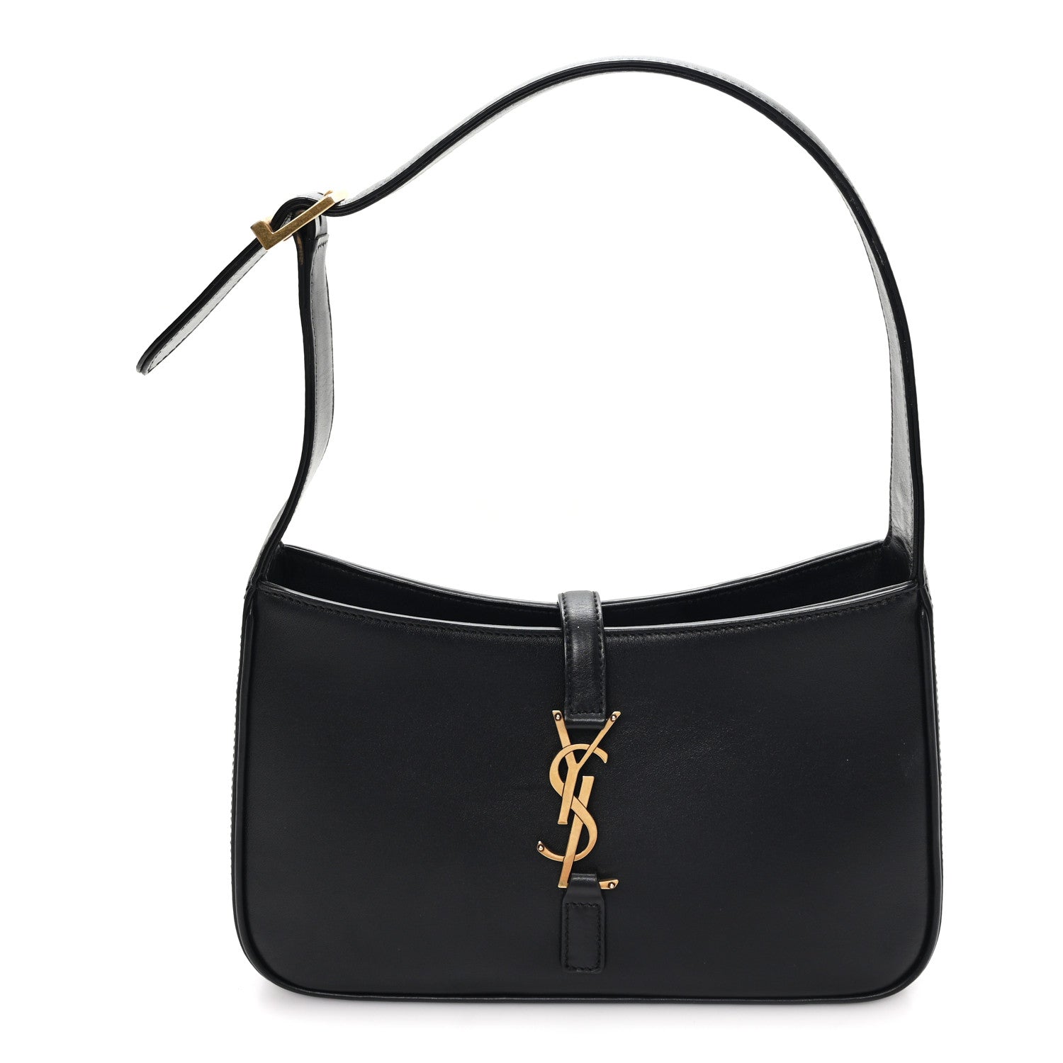 Saint Laurent Smooth Calfskin Le 5 A 7 Hobo Black 1 of 10