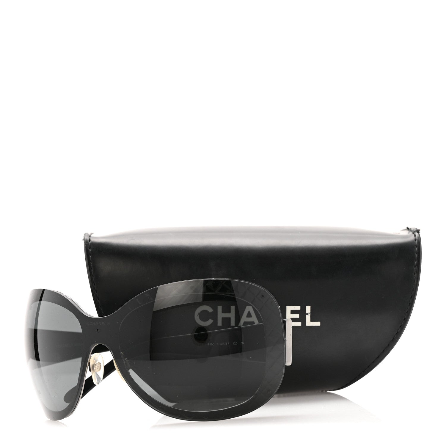 Chanel Quilted CC Sunglasses 4165 Black 9 of 9