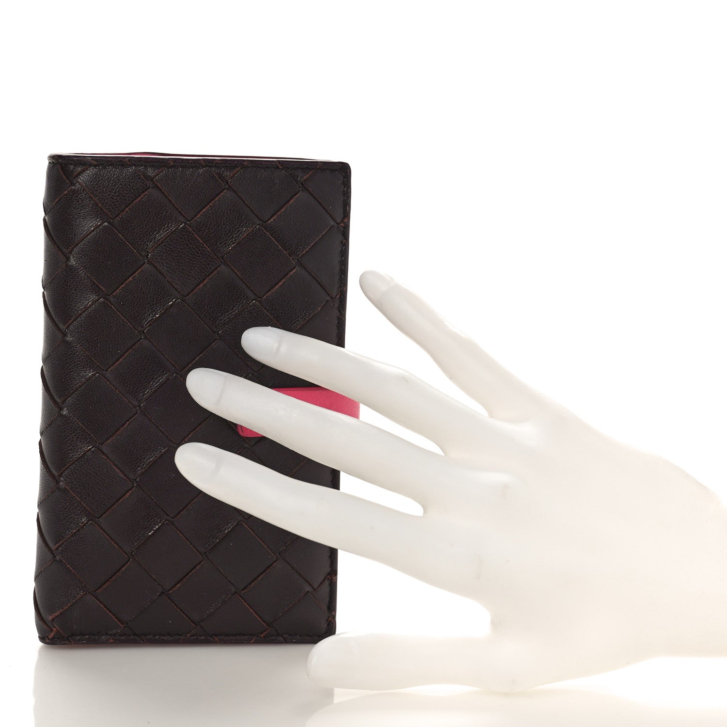Bottega Veneta Nappa Intrecciato Bifold Zip Wallet Grape Bonbon 2 of 9