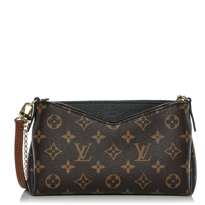Louis Vuitton Monogram Pallas Clutch Black 1 of 7