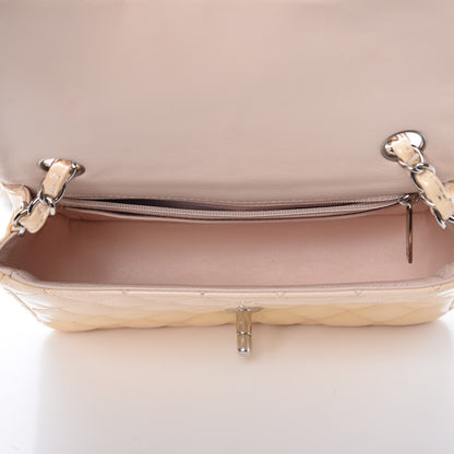 Chanel Patent Calfskin Quilted Mini Rectangular Flap Rose Clair 5 of 9