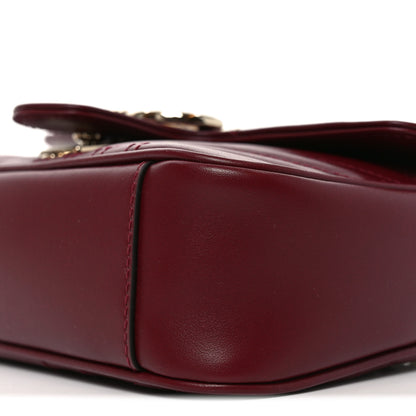 Gucci Calfskin Matelasse Small GG Marmont Shoulder Bag Rosso Ancora Red 10 of 10