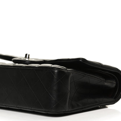 Chanel Lambskin Quilted Medium Double Flap Black 10 of 11