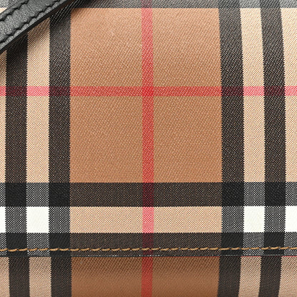 Burberry Vintage Check Henley Wallet On Chain Black 7 of 10