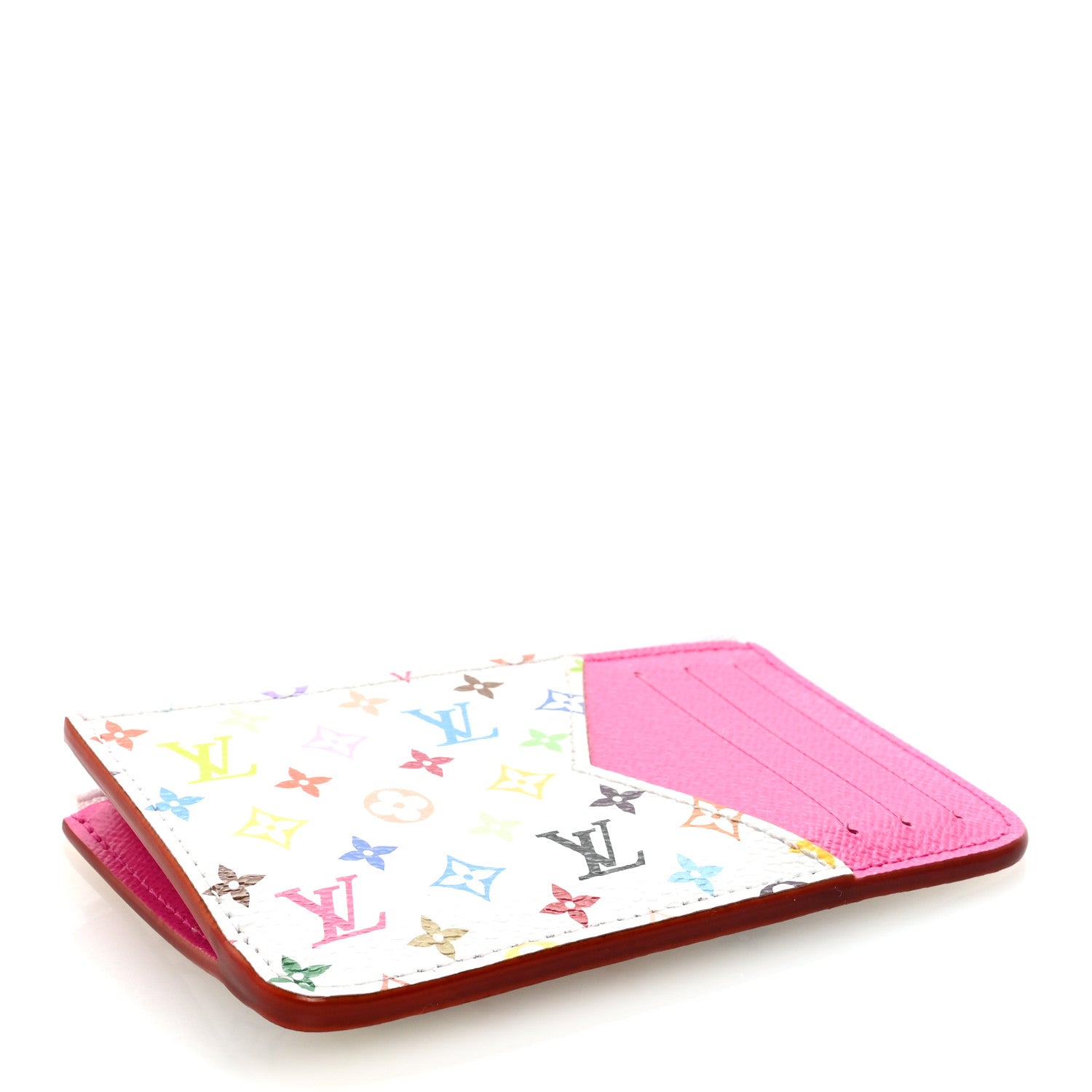 Louis Vuitton LV X TM Monogram Romy Card Holder Kawaii Pink 4 of 6