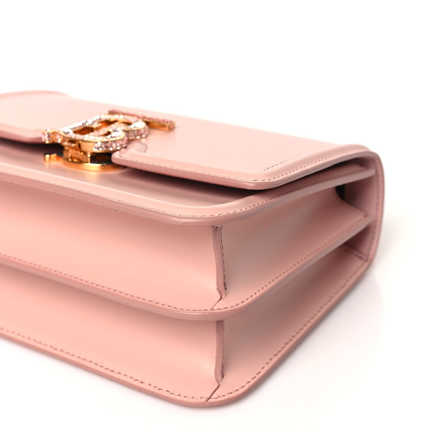 Calfskin Crystal Mini TB Bag Dusky Dusky Pink