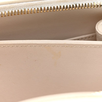 Chanel Goatskin Quilted Small CC Filigree Vanity Case White 11 of 15