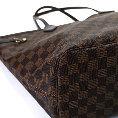 Louis Vuitton Damier Ebene Neo Neverfull MM Rose Ballerine 14 of 15