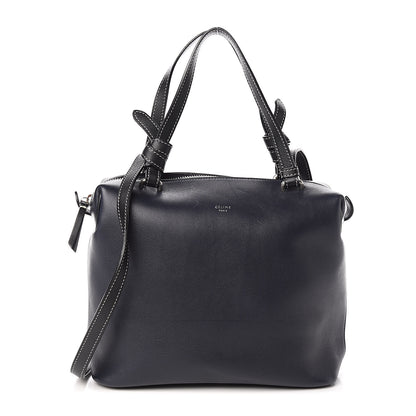 Celine Lambskin Small Soft Cube Satchel Navy 1 of 9