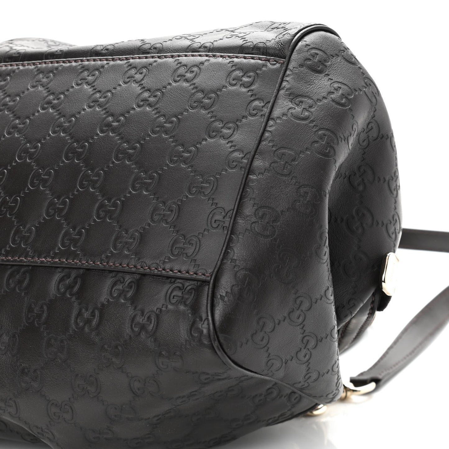 Guccissima Medium Sukey Boston Chocolate