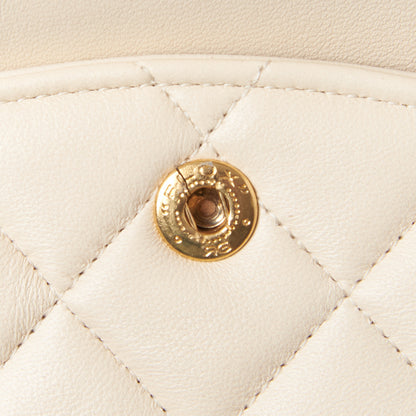 Chanel Lambskin Quilted Medium Double Flap Light Beige 11 of 11