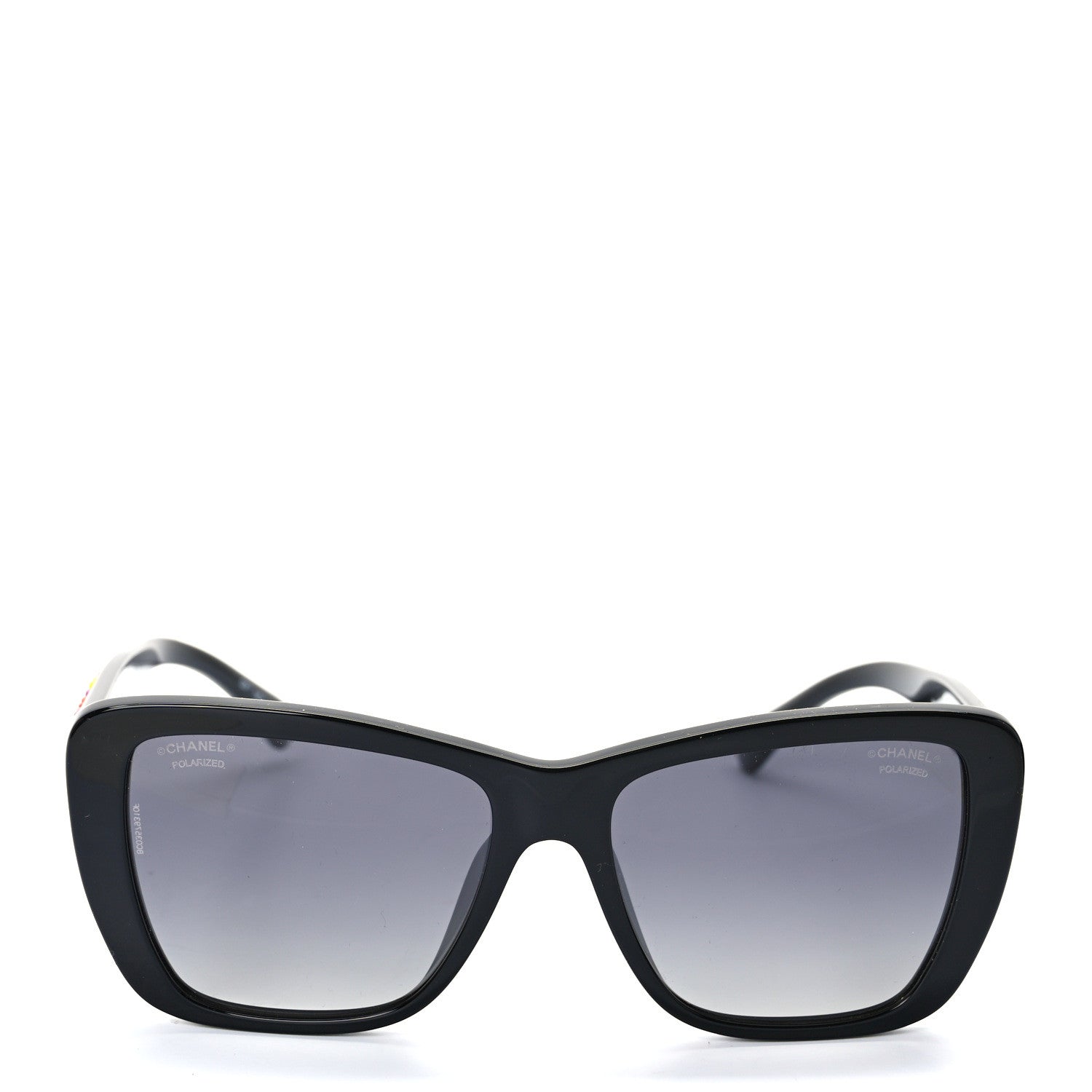 Chanel Acetate Polarized Butterfly Sunglasses 71548A Black 2 of 9