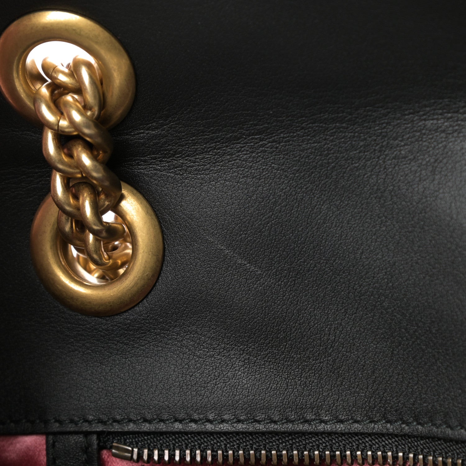 Gucci Velvet Matelasse Small GG Marmont Shoulder Bag Black 11 of 11