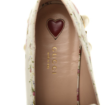 Gucci Calfskin Web Pearl Embellished Peyton Loafer 40.5 White 7 of 10