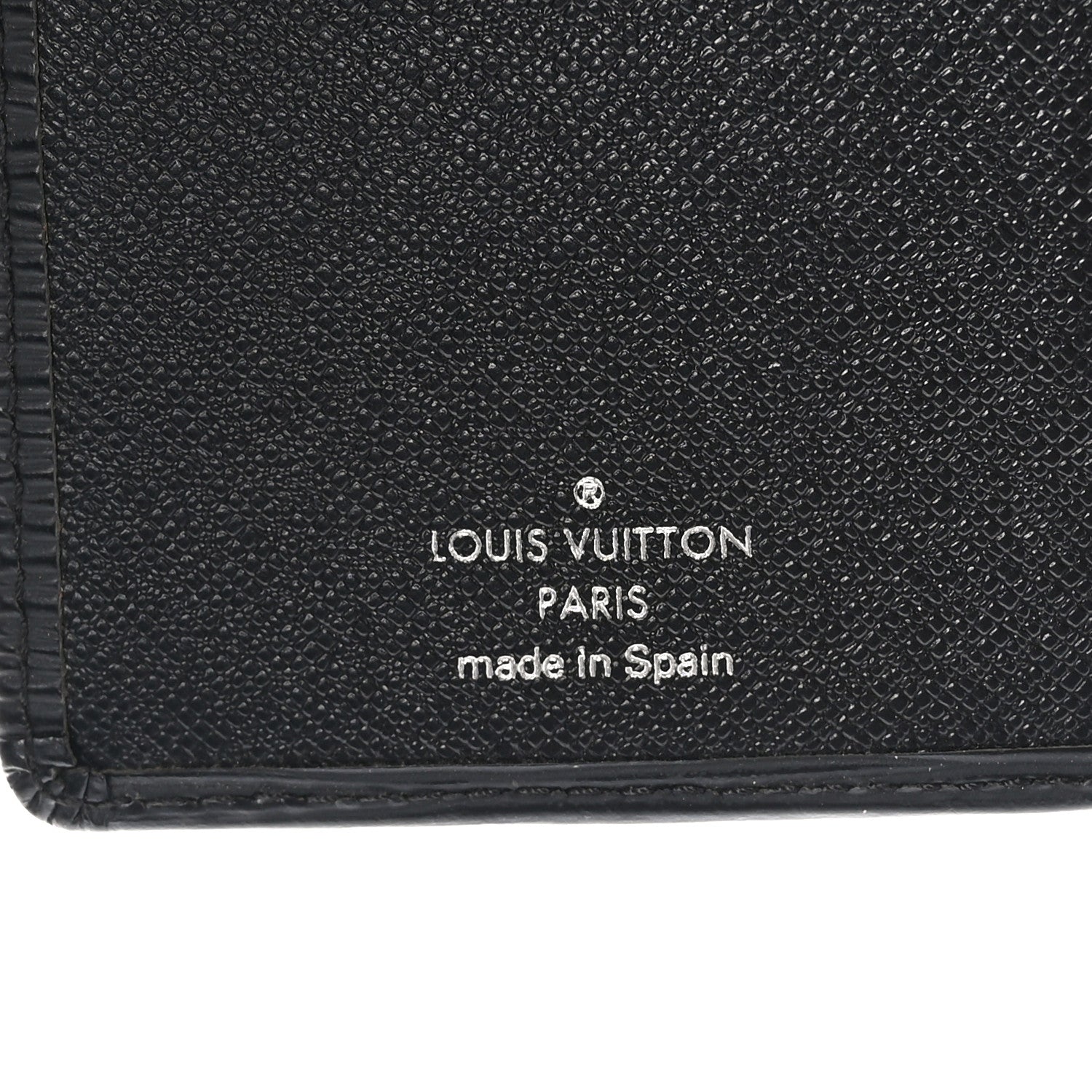 Louis Vuitton Epi Checkbook Organizer Wallet Black 6 of 7