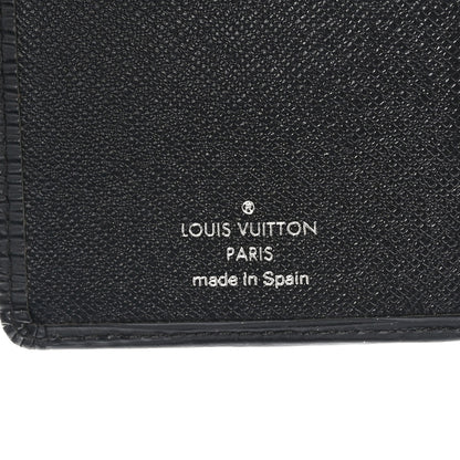 Louis Vuitton Epi Checkbook Organizer Wallet Black 6 of 7