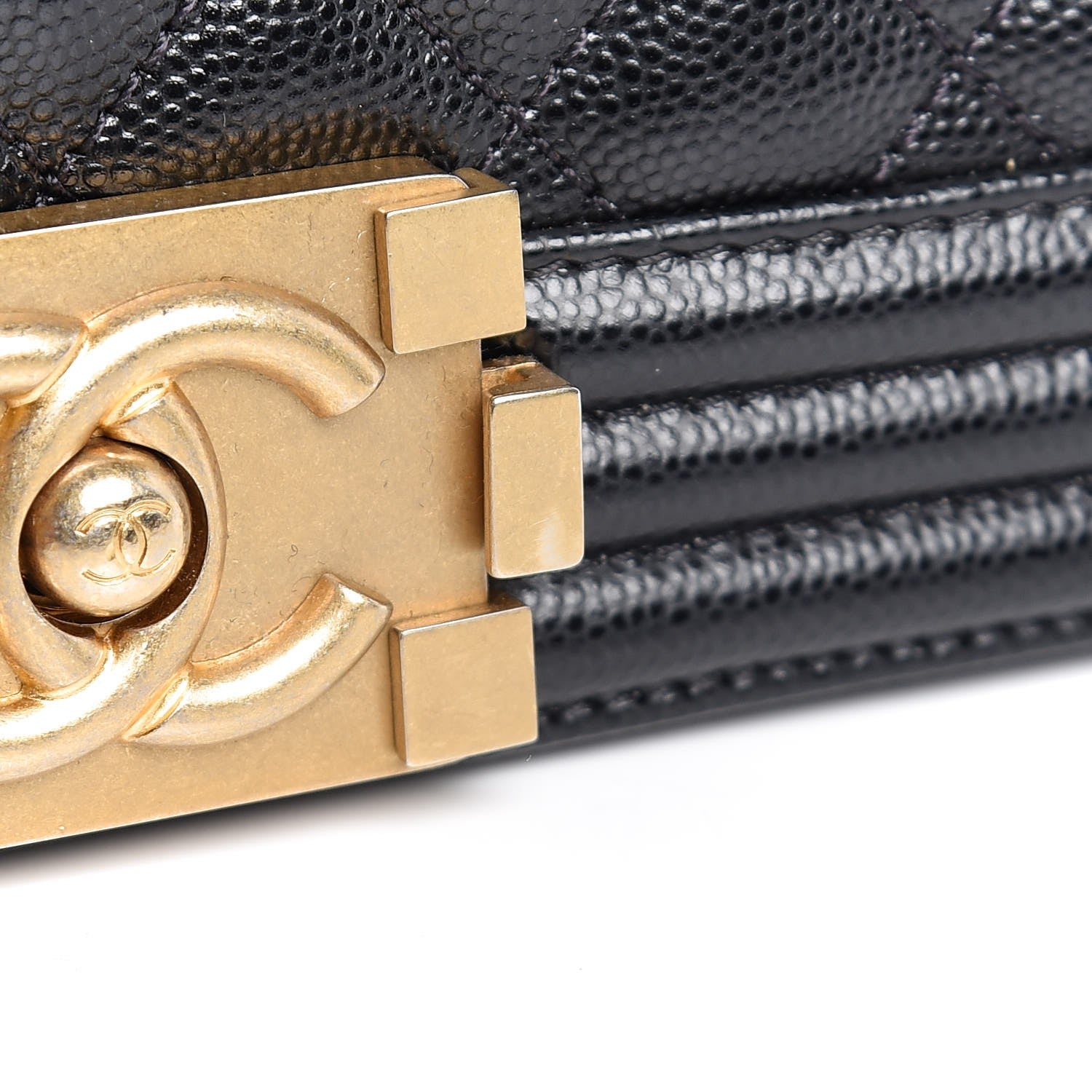 Chanel Caviar Quilted Medium Boy Flap Black 9 of 10