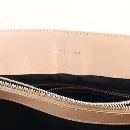 Saint Laurent Calfskin Y Quilted Monogram Medium Loulou Chain Satchel Nude Powder 6 of 11